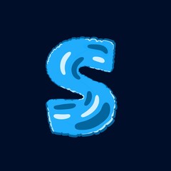 Foil balloons letter S, letter S , shiny foil balloon fonts , foil balloons fonts a to z .