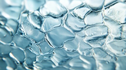 Close up of a textured surface with glass like structures