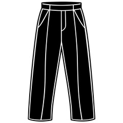 vector illustration of pants