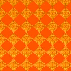 seamless vector thai pattern with red