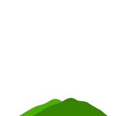vector green mountains