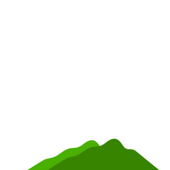 vector green mountains