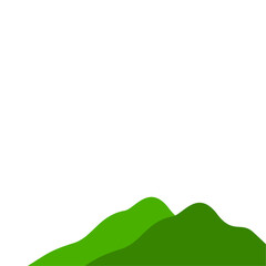 Obraz premium vector green mountains