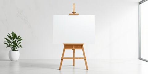 Blank Easel Mockup for Design Presentation
