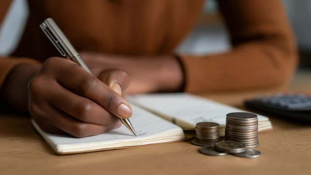 A notebook dedicated to tracking fixed deposits for secure savings and effective financial planning.