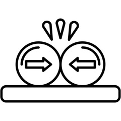 Particle Collision Icon