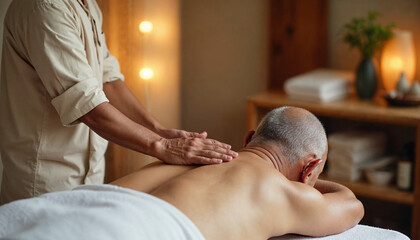 massage in spa salon