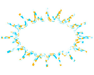 Fototapeta premium ステンドグラス風吹き出し 三角形模様 細長いギザギザした形