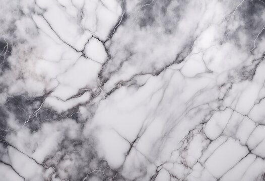 Texture of white marble with grey veins - Powered by Adobe