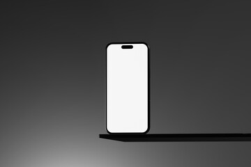 mobile phone on black background