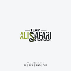 Professional Team Ali Safari Safe Safari Logo Design for Adventure and Exploration Companies