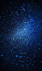 Fototapeta premium Blue Light Particles Abstract Background