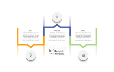 Business infographic template colorful background design