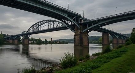Bridge Over River Landscape
