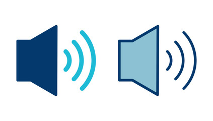 Speaker icon vector isolated on white background. Volume icon. Loudspeaker icon vector. Audio. Sound