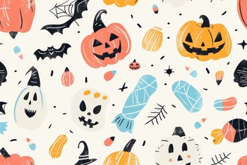 halloween pattern background