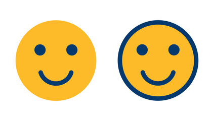 Smile icon vector isolated on white background. Smile vector icon. Emoticon Icon vector. Emoji