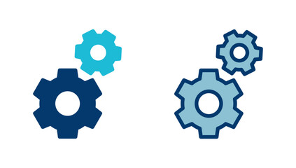 setting Icon vector isolated on white background. setting vector icon. Cog settings Icon Symbol. Gear