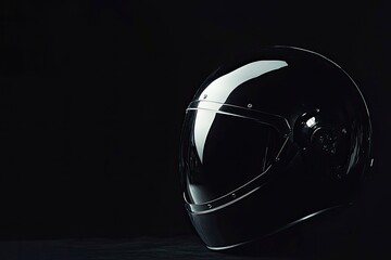 Motorcycle Helmet Full Face Black