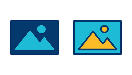 Picture icon vector isolated on white background. Picture vector icon. photo gallery icon vector