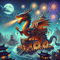 Day themed costumes and fireworks