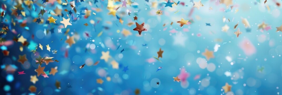blue sparkles new year background