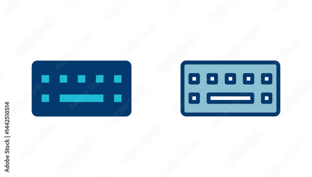 Fototapete keyboard icon vector isolated on white background. keyboard vector symbol