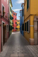 Fototapeta premium Colorful window Burano island