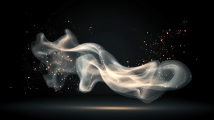 Abstract Smoke Effect, Dark Background