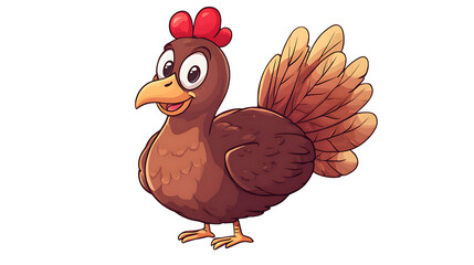 Naklejka premium cartoon chicken 