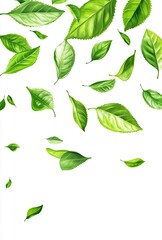 Falling Green Leaves