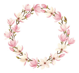 Fototapeta premium 柔らかなピンクの花冠 春の優しい光