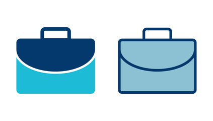 Briefcase icon vector isolated on white background. Briefcase vector icon