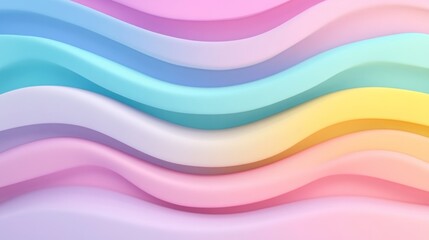 Abstract pastel wavy gradient background