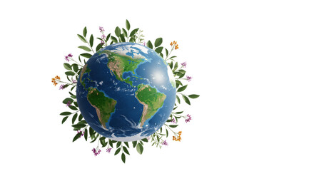 Vibrant world blooming with flourishing flora