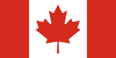 Canada flag illustration isolated 