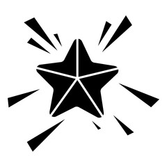 Fototapeta premium Comic Attention Icon, Icons that express awareness, discovery, attention, and emphasis, Simple Icon Vector Design, best used for presentation, application, web and banner