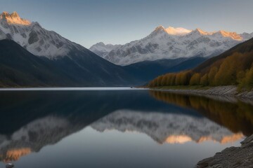 Fototapeta premium lake in the mountains