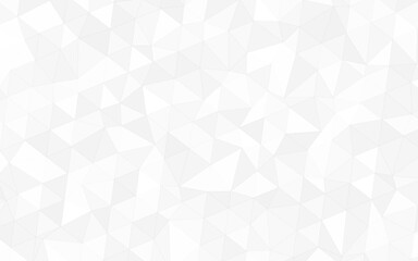 Fototapeta premium White triangular shapes seamless pattern background