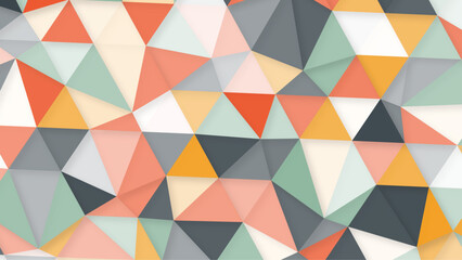 Colorful triangular shapes seamless pattern background. Vector background