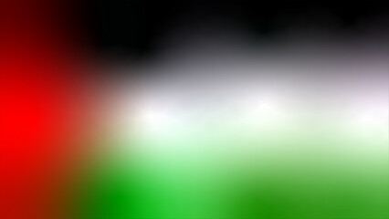 Vibrant Abstract Gradient Background with Colors of Jordan's National Flag
