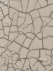 Close-up of cracked and weathered paint surface.