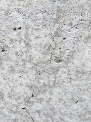 Close-up of a weathered concrete wall showing cracks and texture.