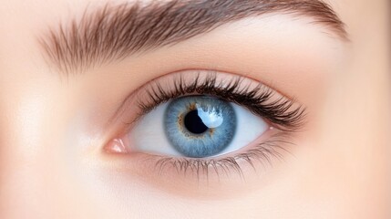 Obraz premium Close-up of a healthy, beautiful eye
