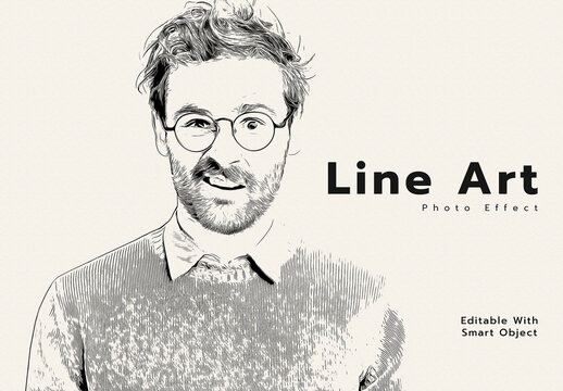 Line Art Photo Effect
