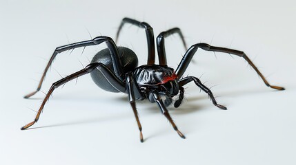 Close-up of a black spider
