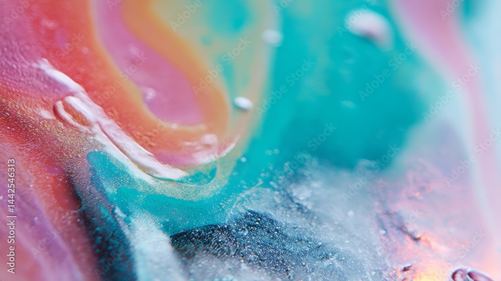 Poster Intertwined streams of vivid colors create a vibrant, digitized pattern that embodies a retro-inspired glitch aesthetic, designed for modern visual appeal