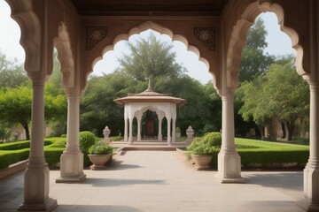 Fototapeta premium Mughal Pichwai Garden