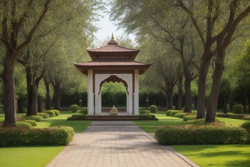 Mughal Pichwai Garden