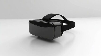 A transparent background serves as the setting for a virtual reality VR headset